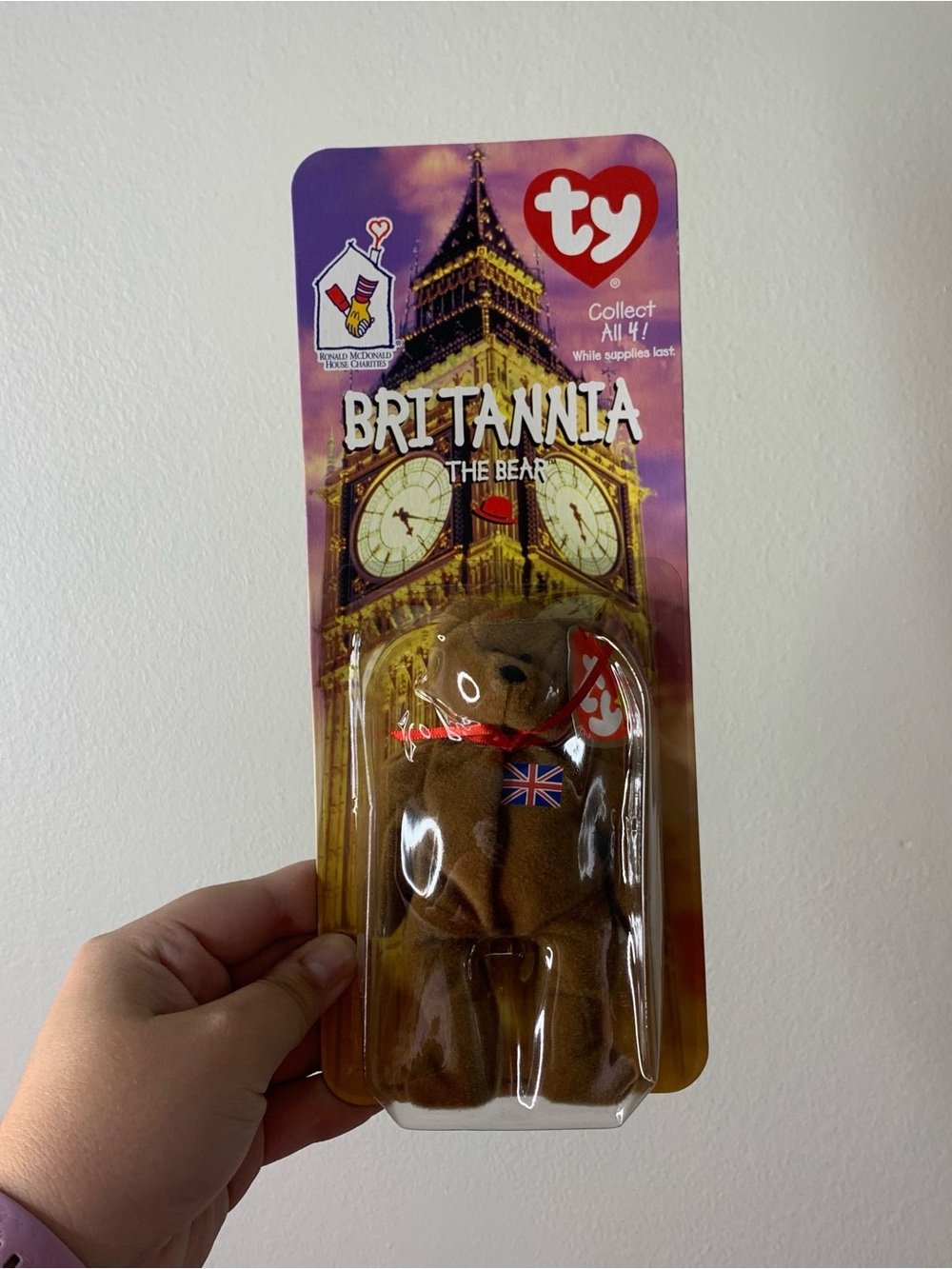 Ty McDonalds Collection Britannia The Bear Plush Toy